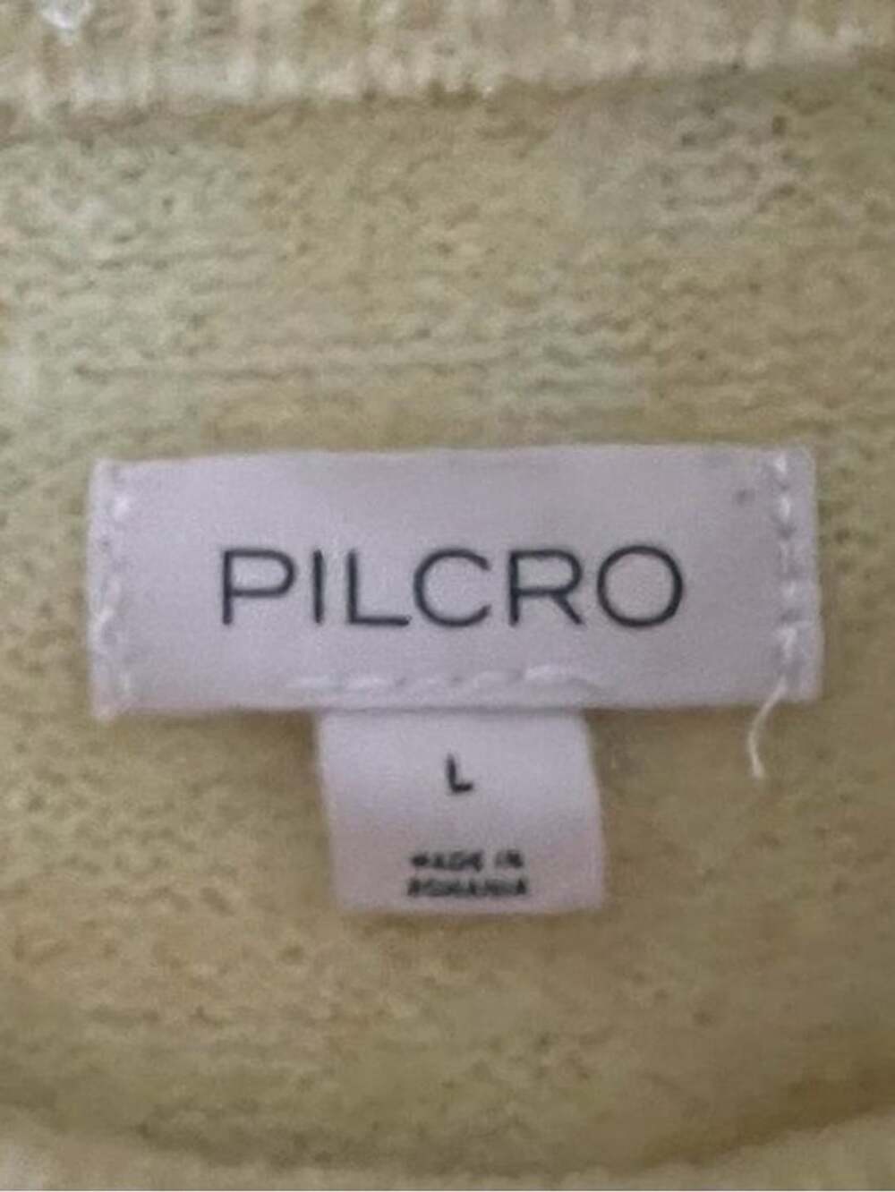 Pilcro by Anthropologie Juno Knit Sweater in Pastel Yellow Size L - Picture 4 of 4
